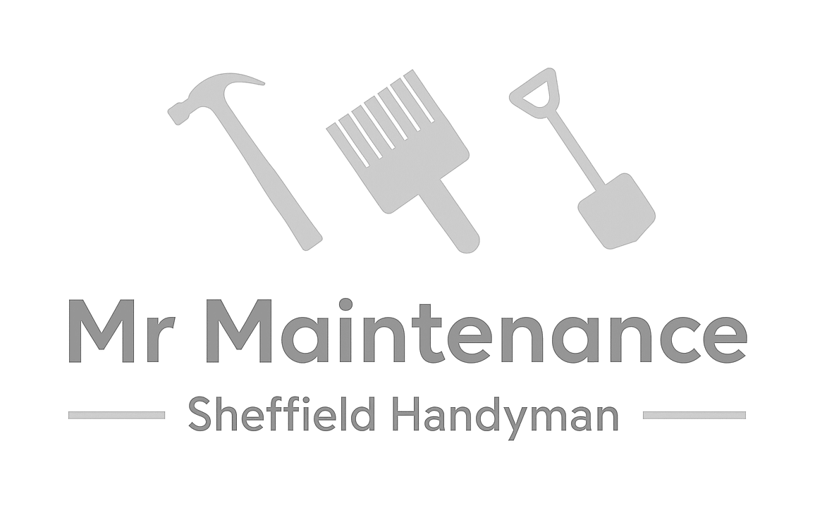 mr maintenance sheffield handyman logo upscaled transparent light greyscale